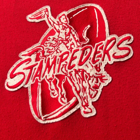 Reebok By Roger Edwards Calgary Stampeders Retro 60's Canadian Football Sweater - Picture 4 of 7